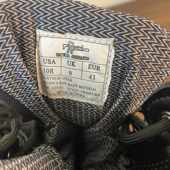 Tactical Research TR960ZWP Waterproof Combat Boots 10R Men Vibram Sole Military - Picture 6 of 13